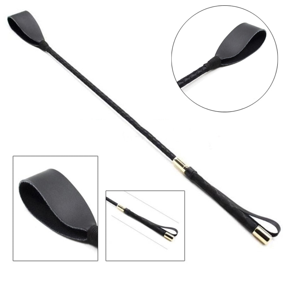 Slim Leather Riding Crop