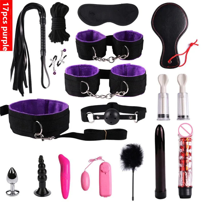 23 Pcs Bdsm Bondage Adult Slave Games Set